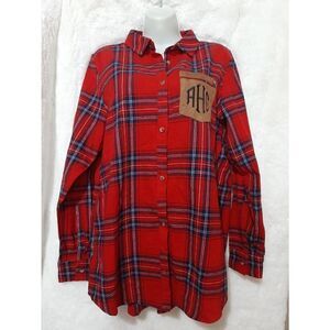 Marleylilly red flannel top